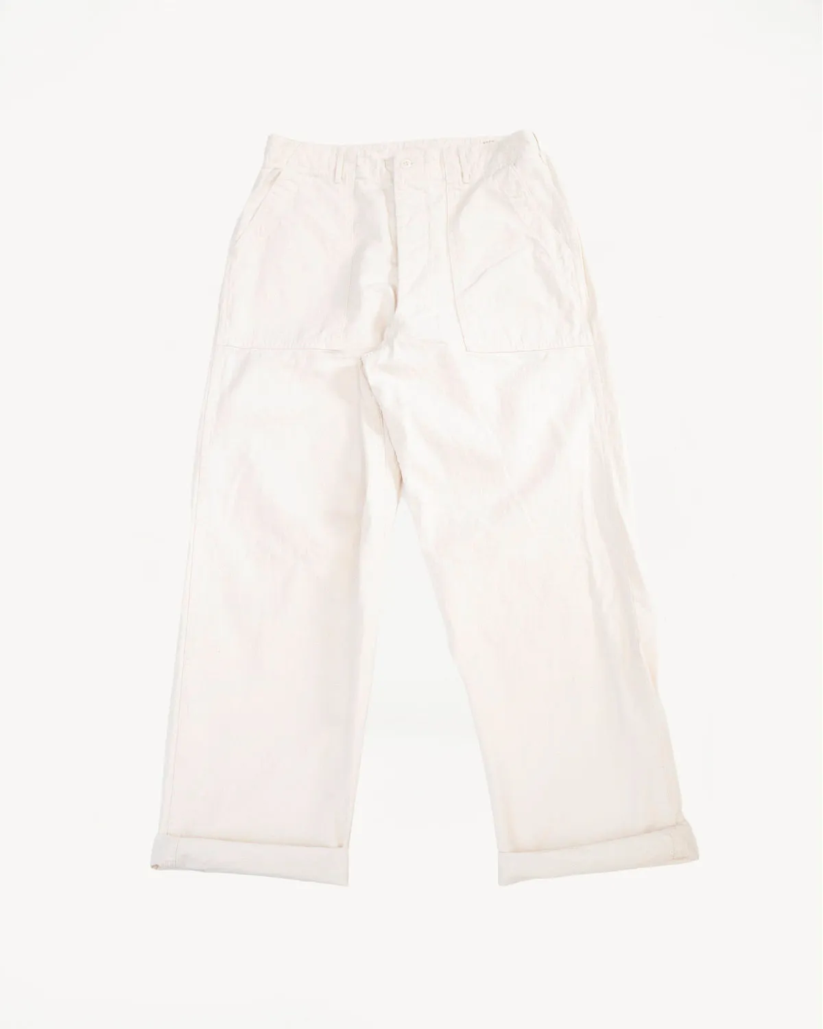 01-5103-66 - Napped Summer Fatigue Pants - Ecru