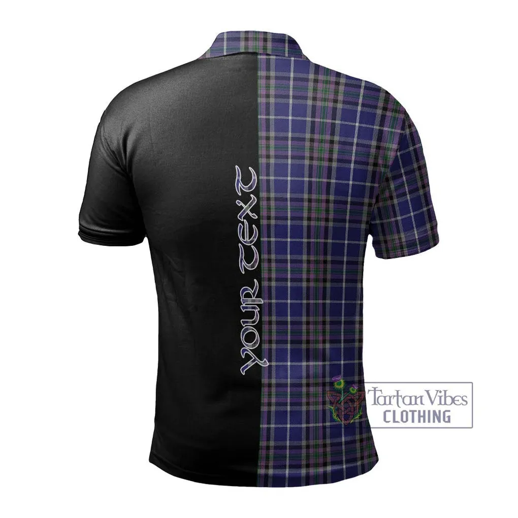 Alexander of Menstry Tartan Polo Shirt with Family Crest and Half Of Me Style