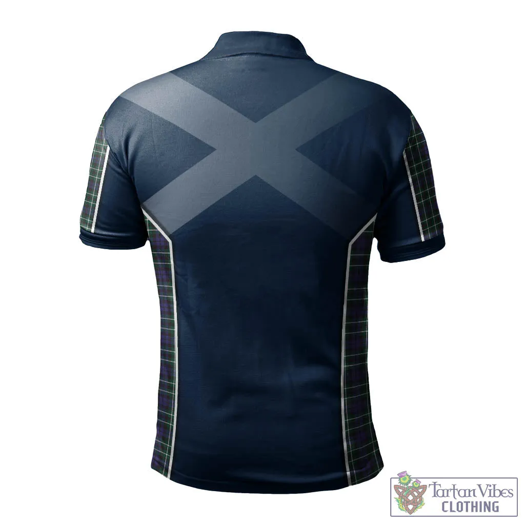 Allardice Tartan Men's Polo Shirt with Family Crest and Scottish Thistle Vibes Sport Style