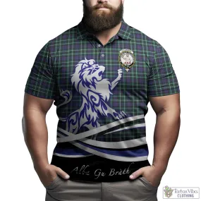 Allardice Tartan Polo Shirt with Alba Gu Brath Regal Lion Emblem