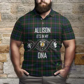 Allison Tartan Polo Shirt with Family Crest DNA In Me Style