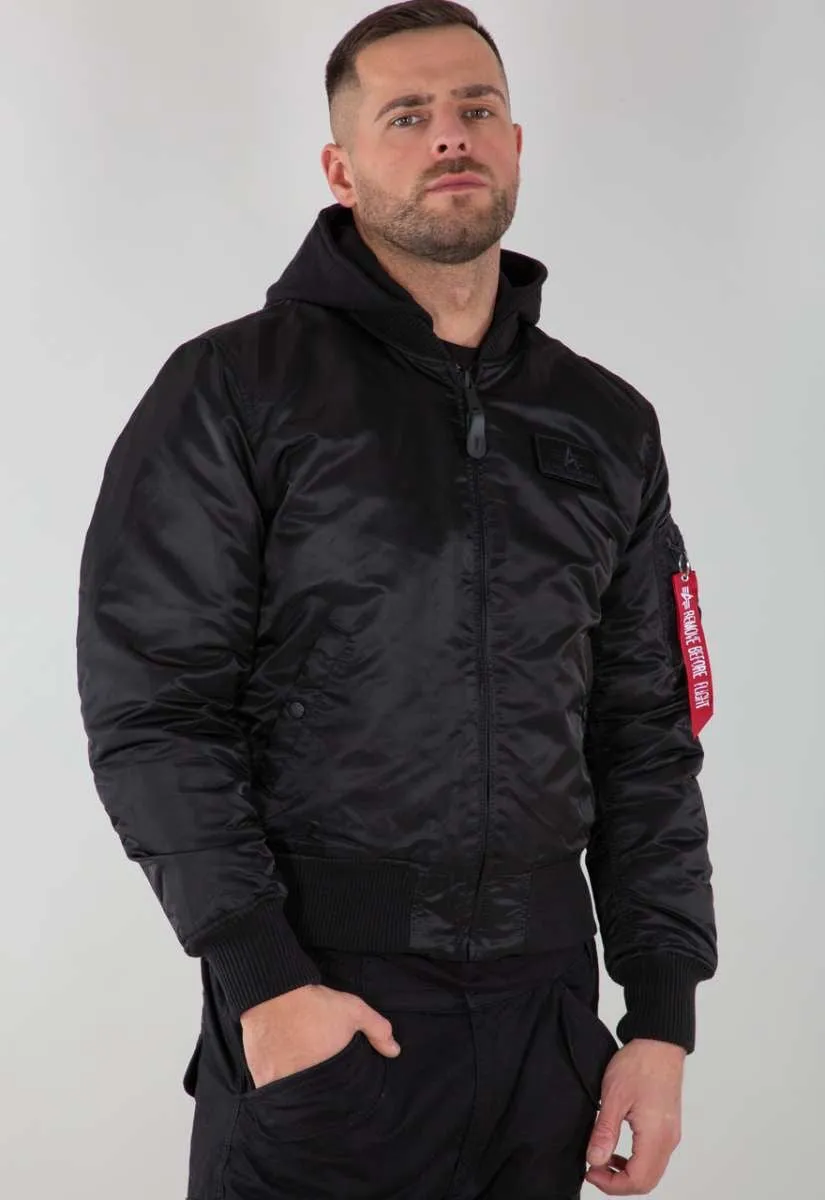 Alpha Industries Bomberjacke black/white MA-1 ZH Backprint 128113-95