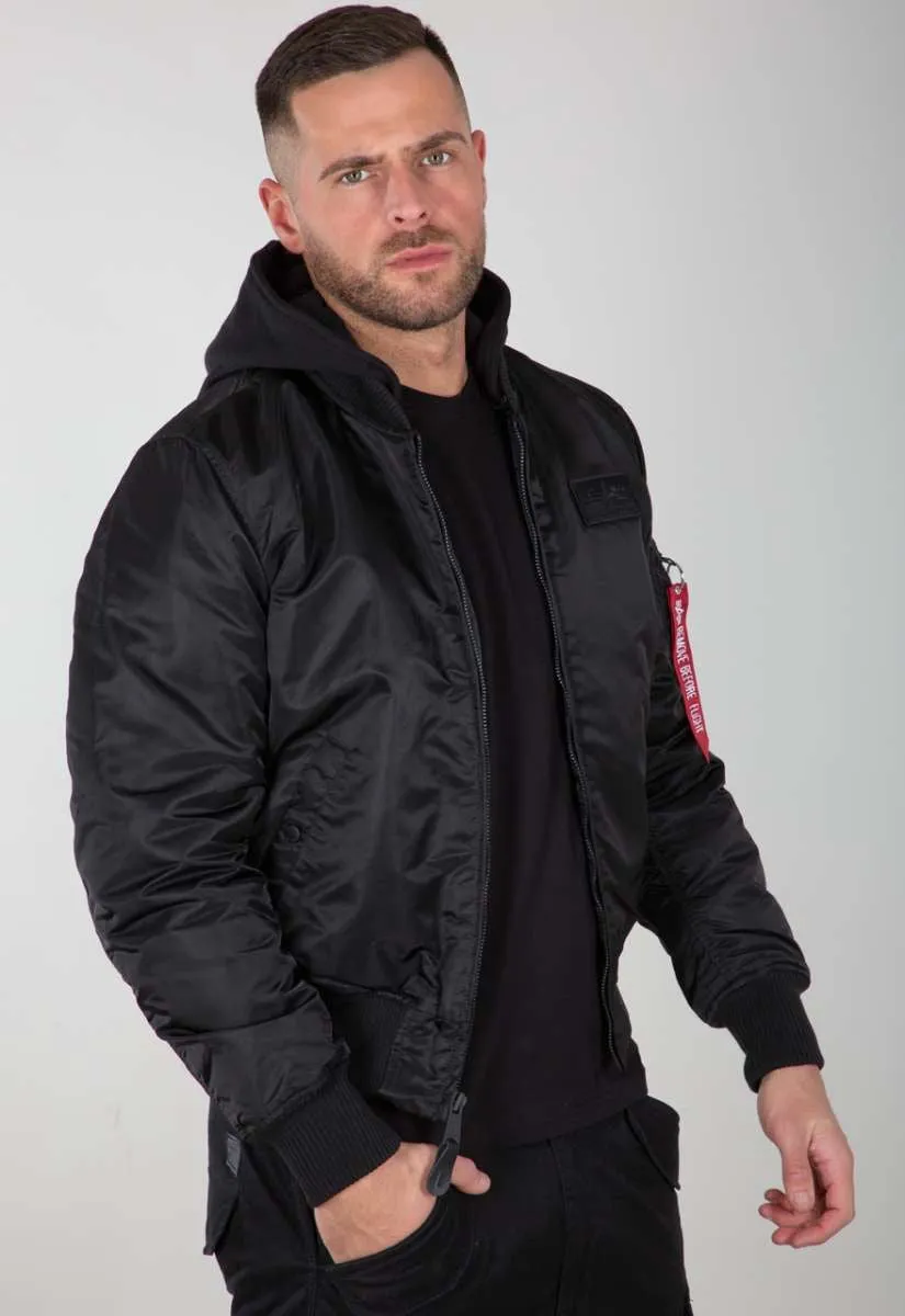 Alpha Industries Bomberjacke black/white MA-1 ZH Backprint 128113-95