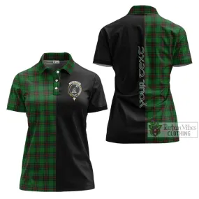 Anstruther Tartan Women's Polo Shirt with Family Crest and Half Of Me Style