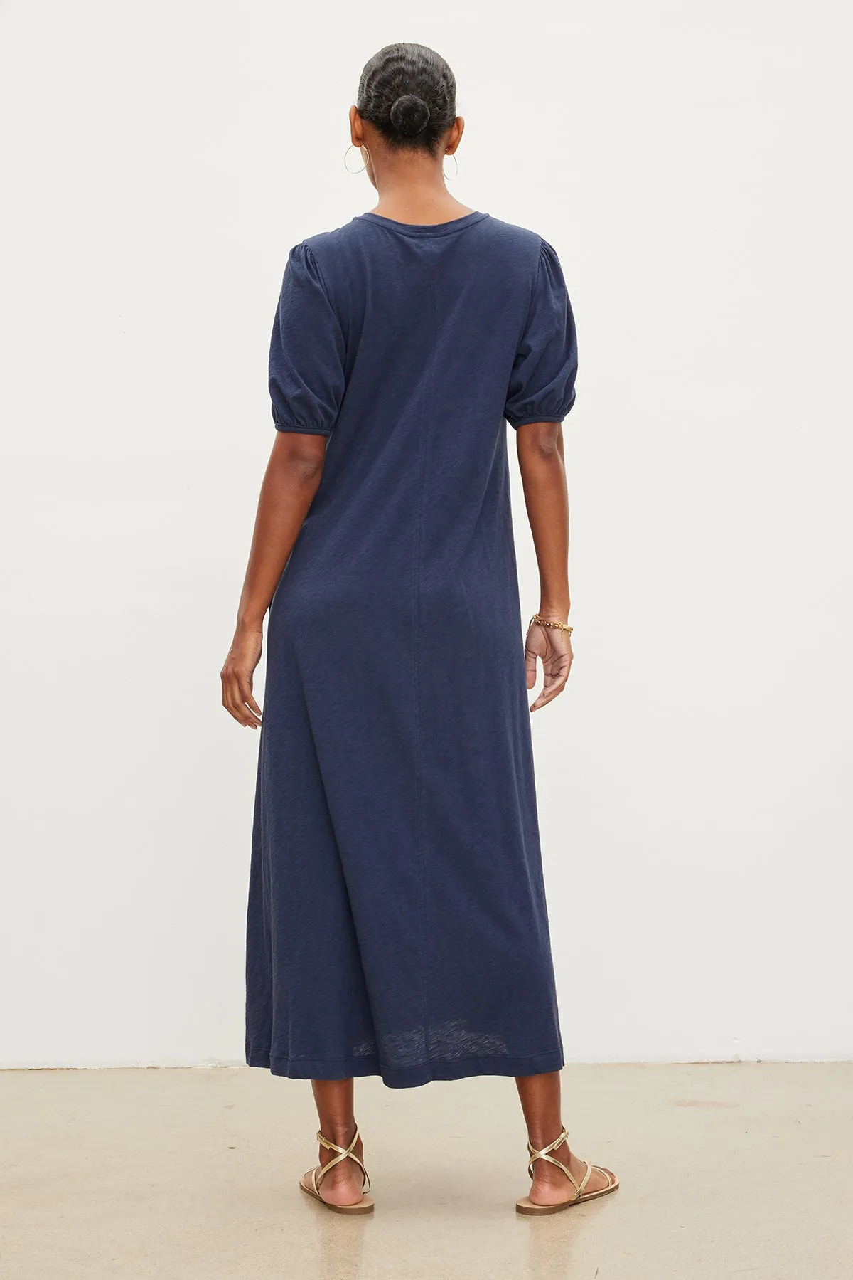 ASTRID COTTON SLUB MAXI DRESS