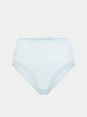 Banksia Recycled-Tulle High-Rise Briefs - Fjordland Green