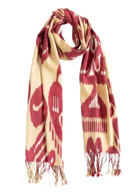 Baronne Silk Ikat Scarf