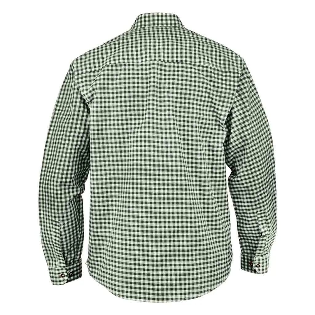 Bavarian Men Shirt Checked Apple Green