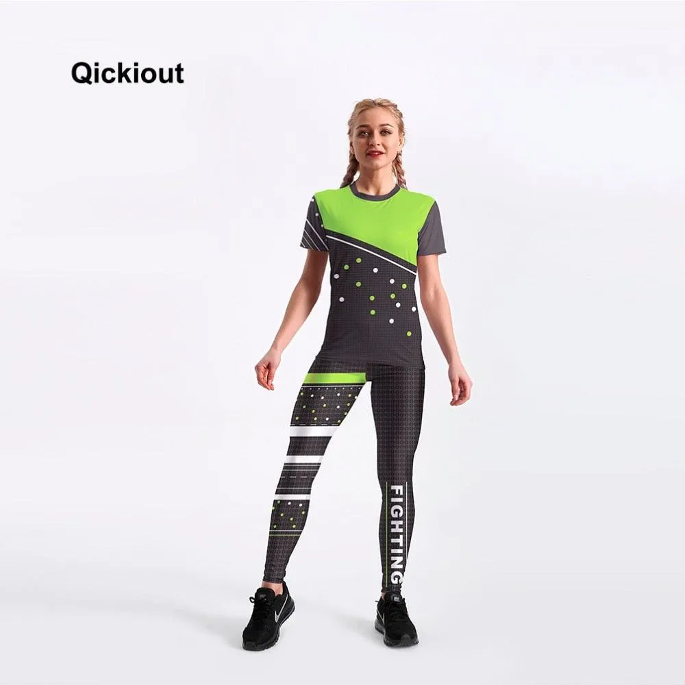 Beautiful Women Summer Suits - Casual T Shirt    Leggings - Sexy Heathy Women Clothes (BAP)