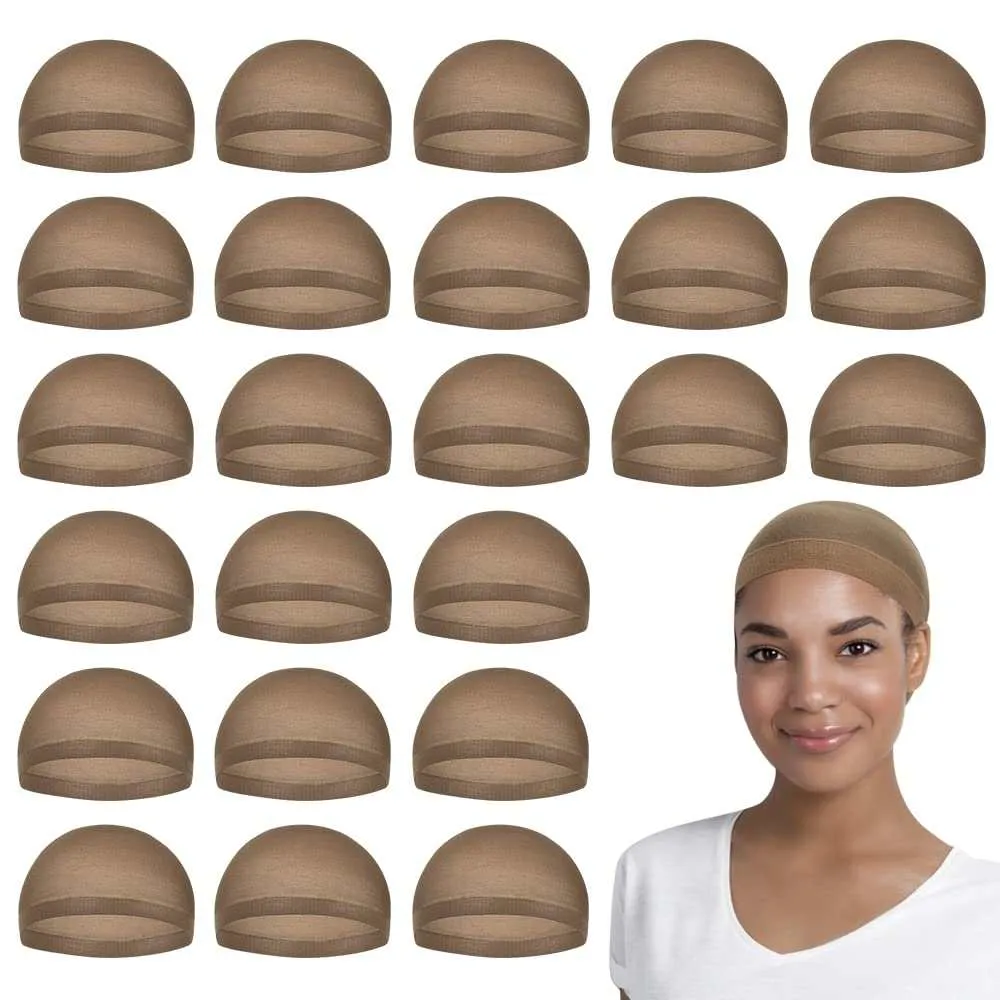 Black Wig Caps for Women 24 Pieces