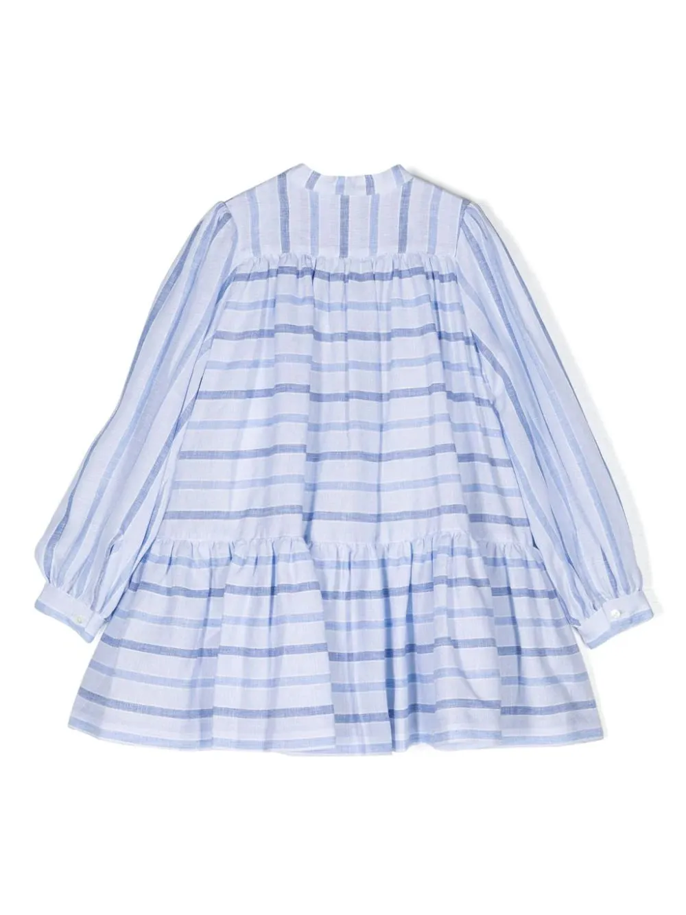 Blue Striped Linen Dress