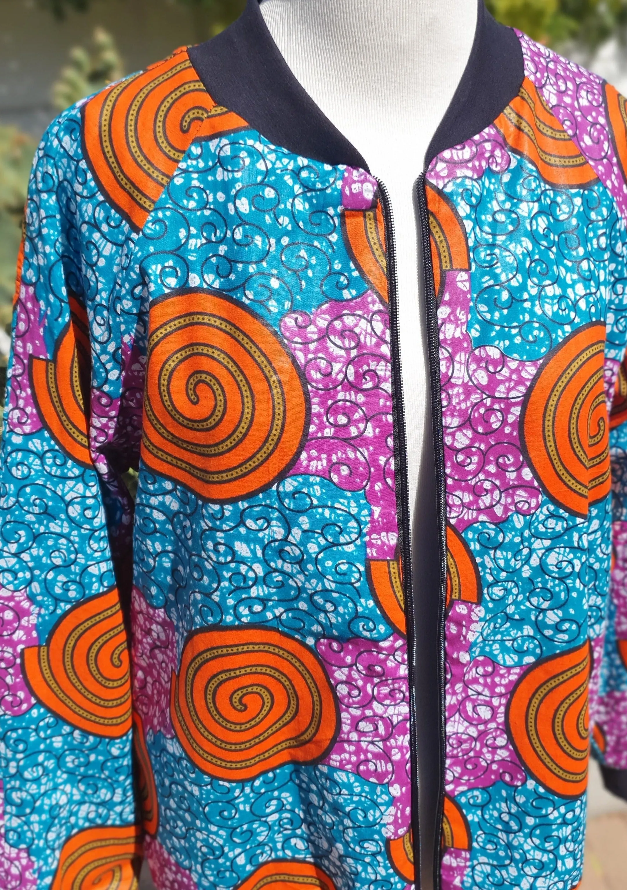 Bomber Jacket - Ladies Medium Swirl