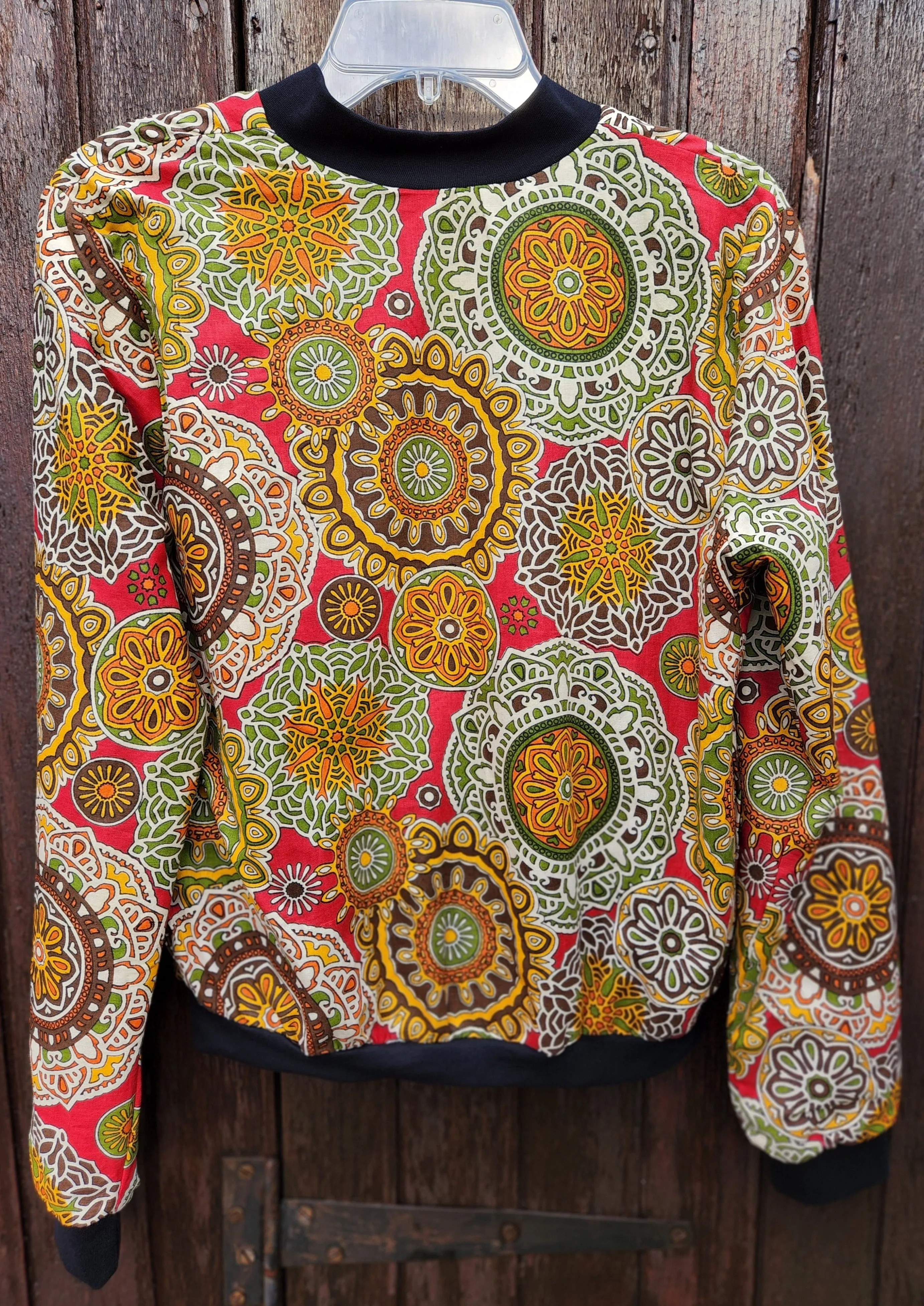 Bomber Jacket - Ladies Small Mandala Forest