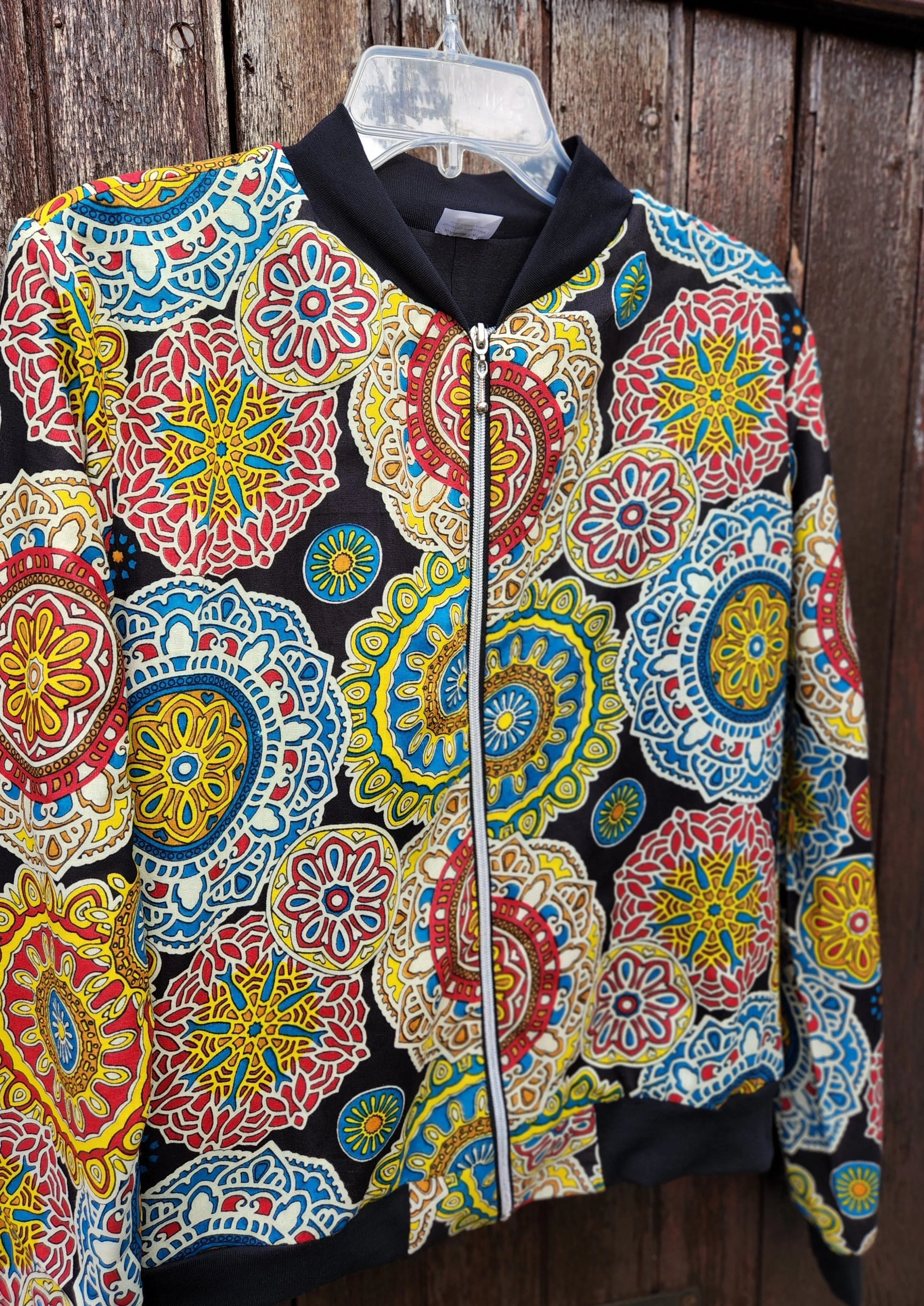 Bomber Jacket - Ladies Small Mandala Mountain