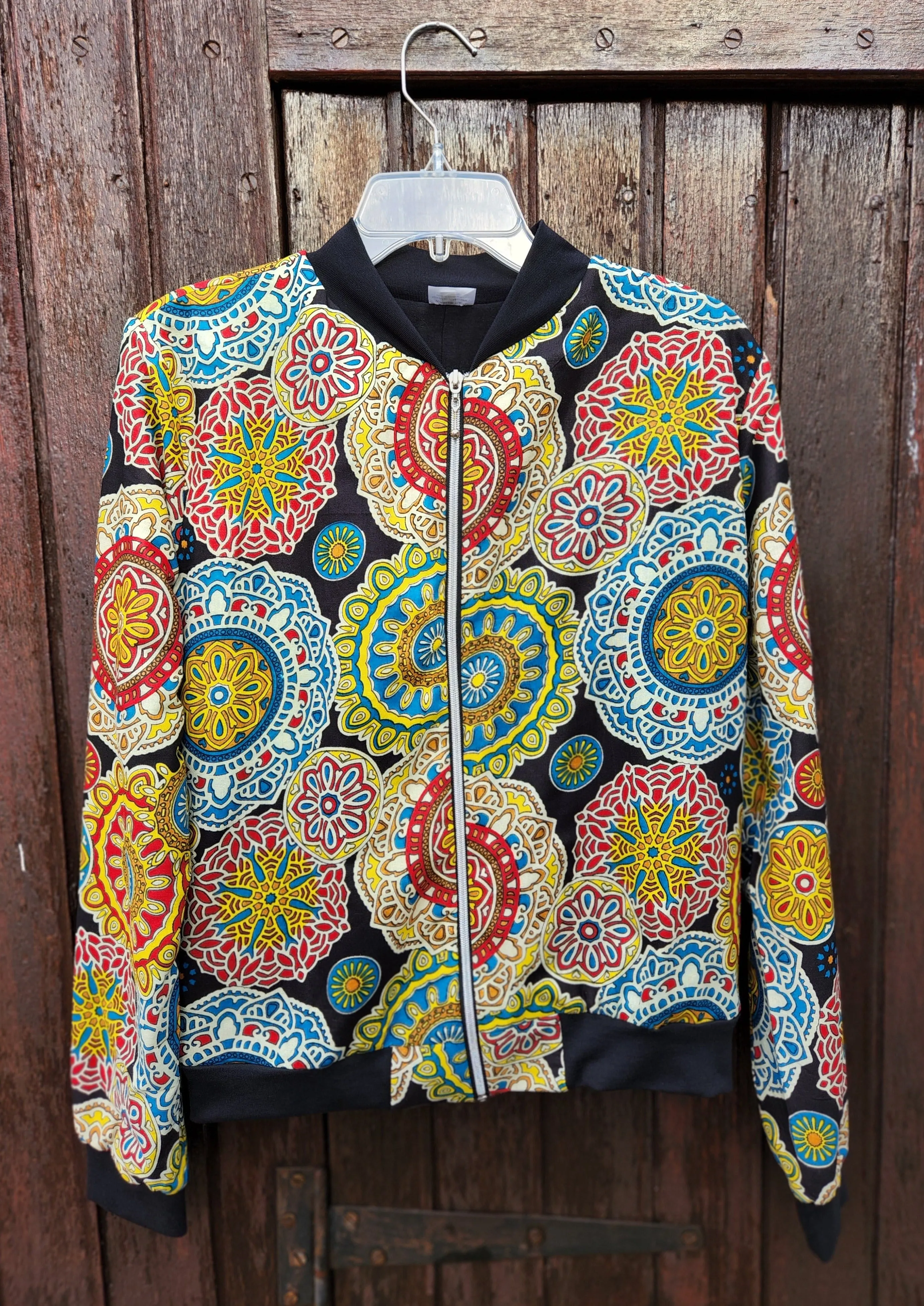 Bomber Jacket - Ladies Small Mandala Mountain