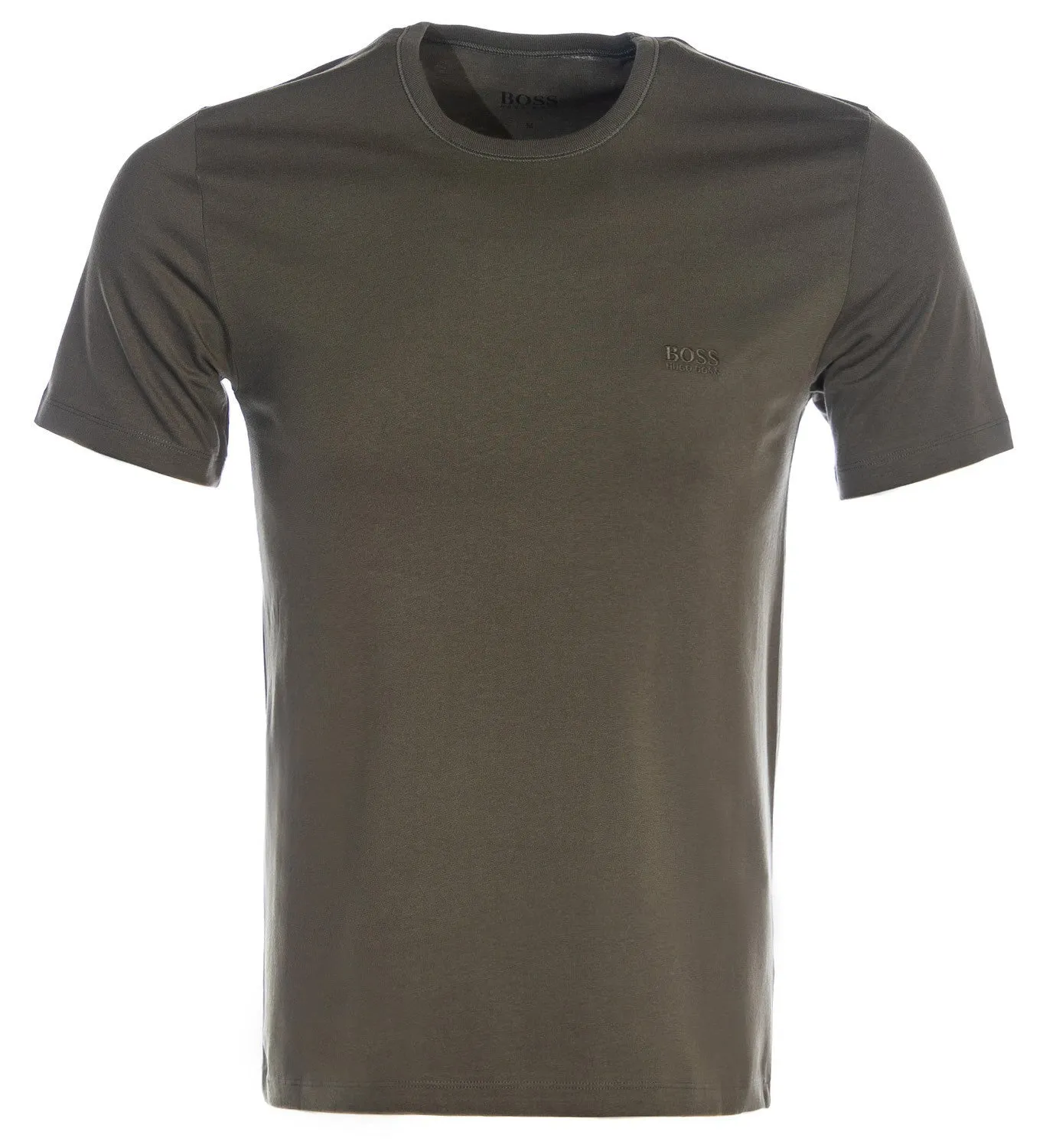 BOSS 3 Pack RN T-Shirt in Khaki, Navy & White