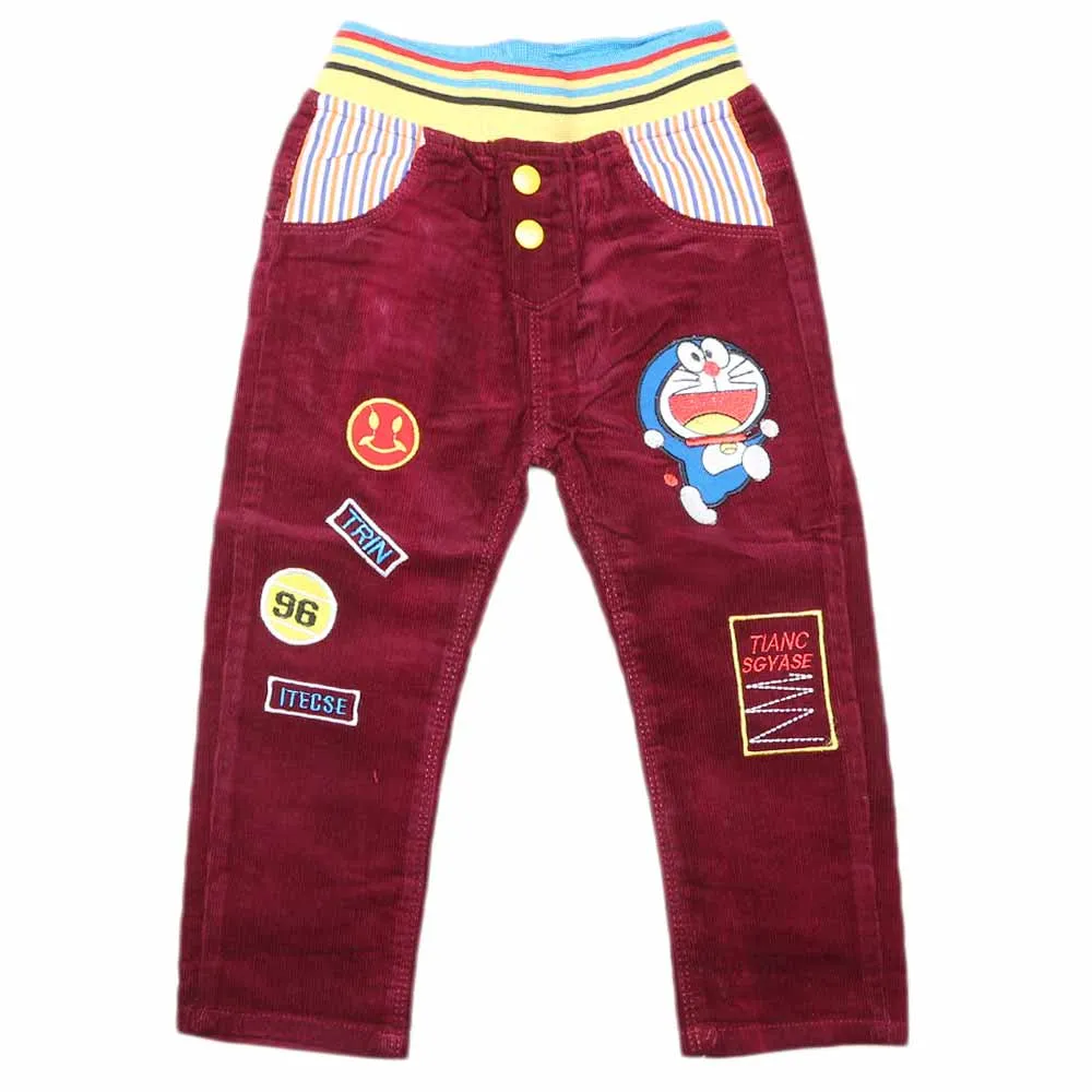 Boys Corduroy Pant - Maroon