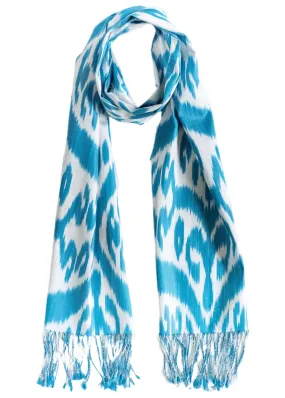 Calliope Silk Ikat Scarf