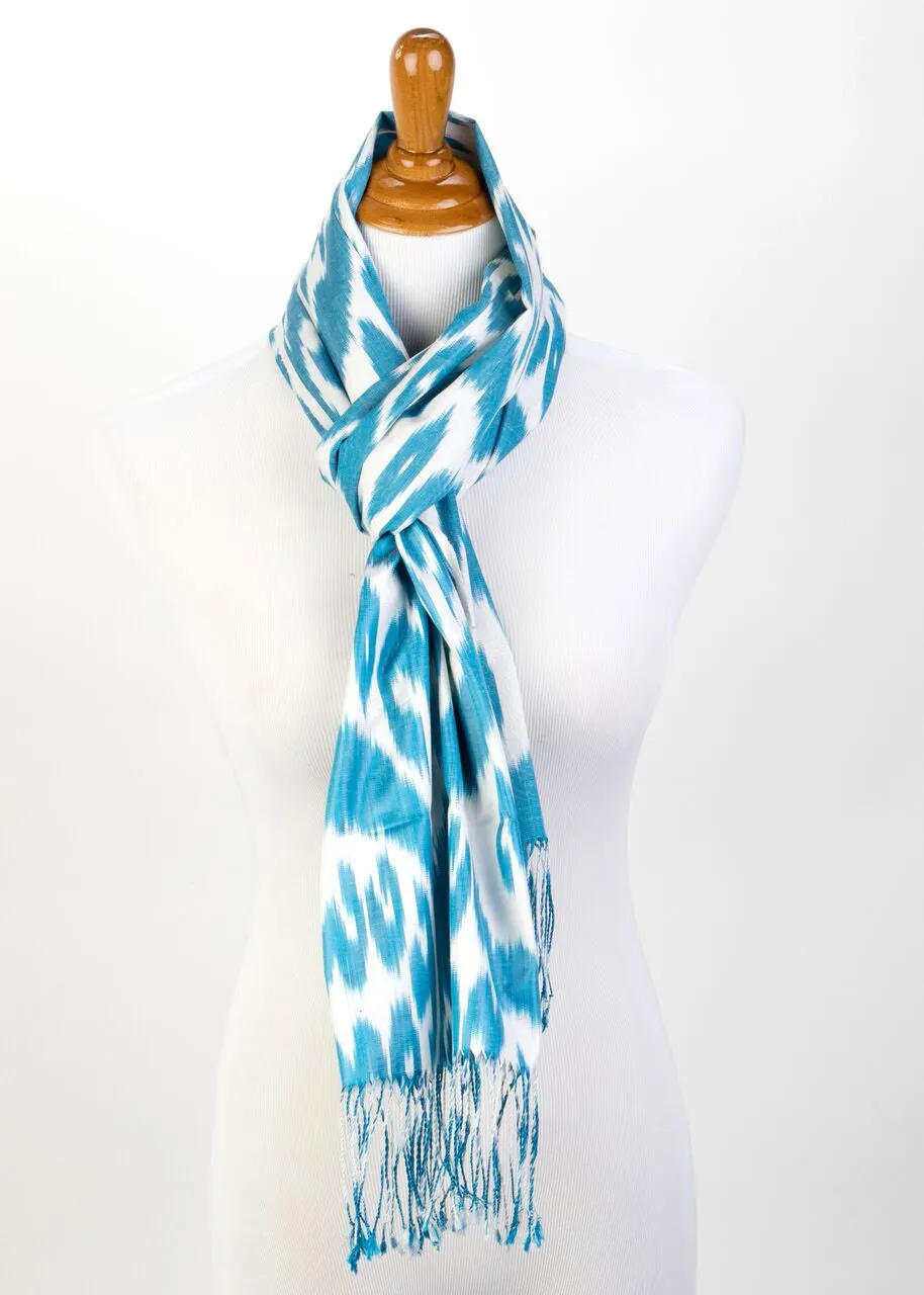 Calliope Silk Ikat Scarf