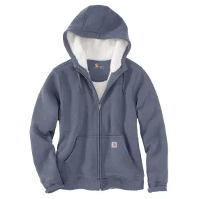 'Carhartt' Women's Clarksburg Sherpa-lined Full Zip Hoodie - Folkstone Gray Heather