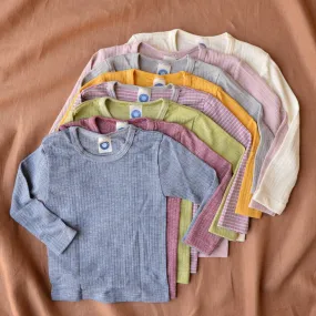 Child's Top Long Sleeve - Organic Cotton/Merino/Silk (1-12 years)