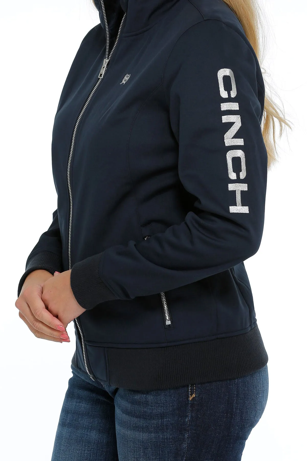 Cinch Women's Navy Bonded Bomber Jacket