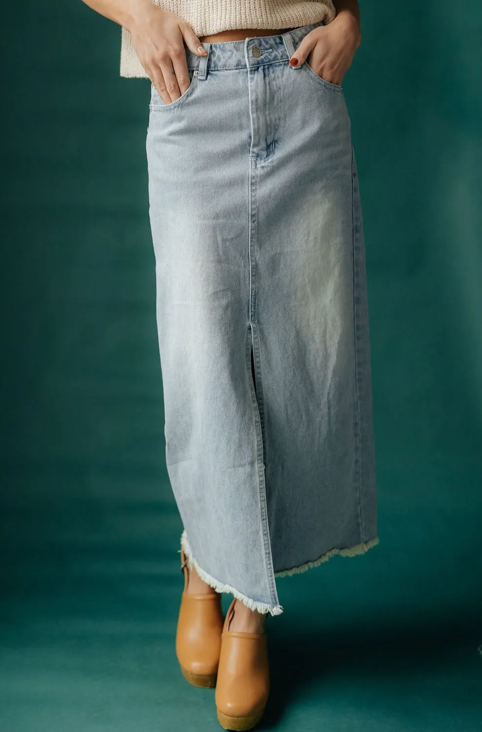 Colette Skirt-Lt. Denim