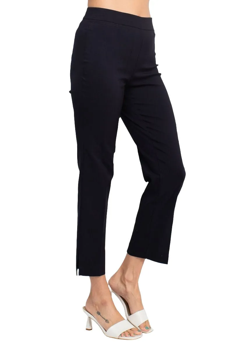 Counterparts Banded Mid Waist Slim Leg Stretch Crepe Pant - Wholesale