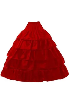 Daisy Corsets Red Hoop Skirt