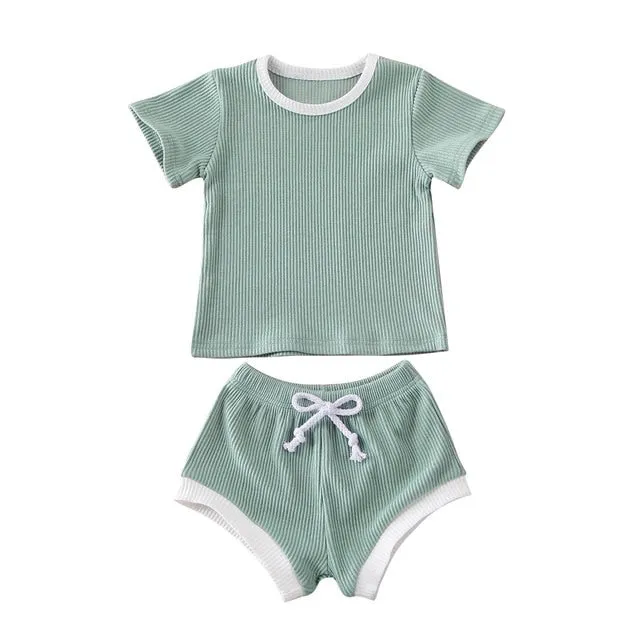 Dandy - Cotton Ribbed Baby Clothes Set Unisex 0-3Y