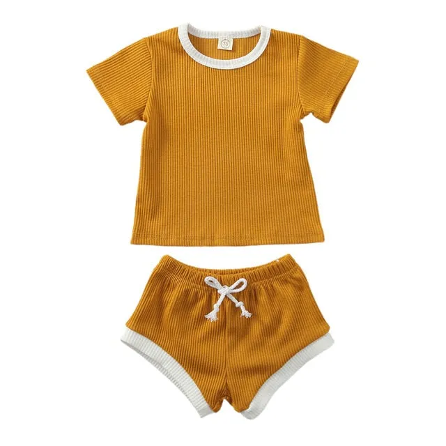 Dandy - Cotton Ribbed Baby Clothes Set Unisex 0-3Y