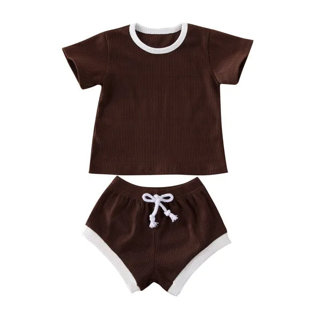 Dandy - Cotton Ribbed Baby Clothes Set Unisex 0-3Y