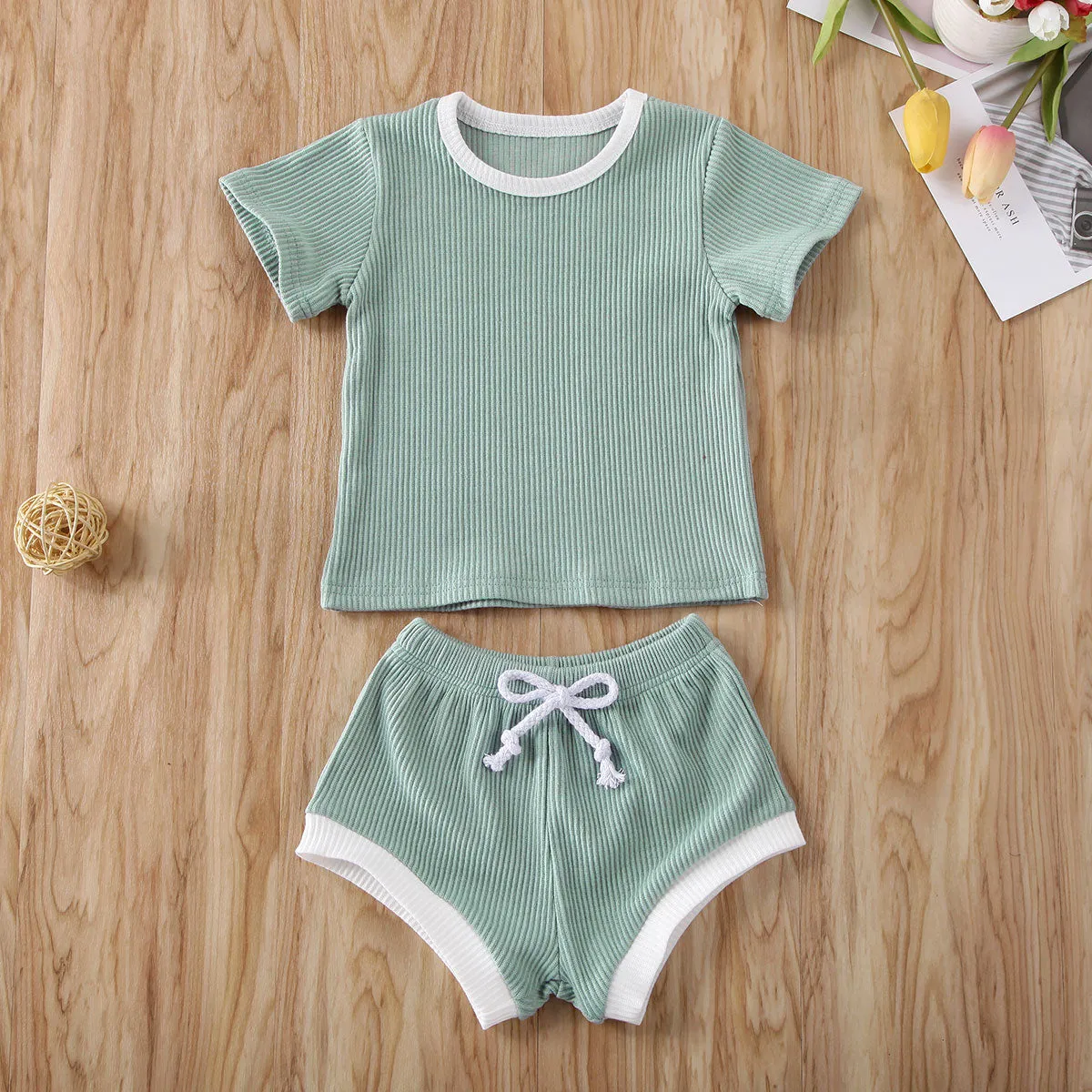 Dandy - Cotton Ribbed Baby Clothes Set Unisex 0-3Y