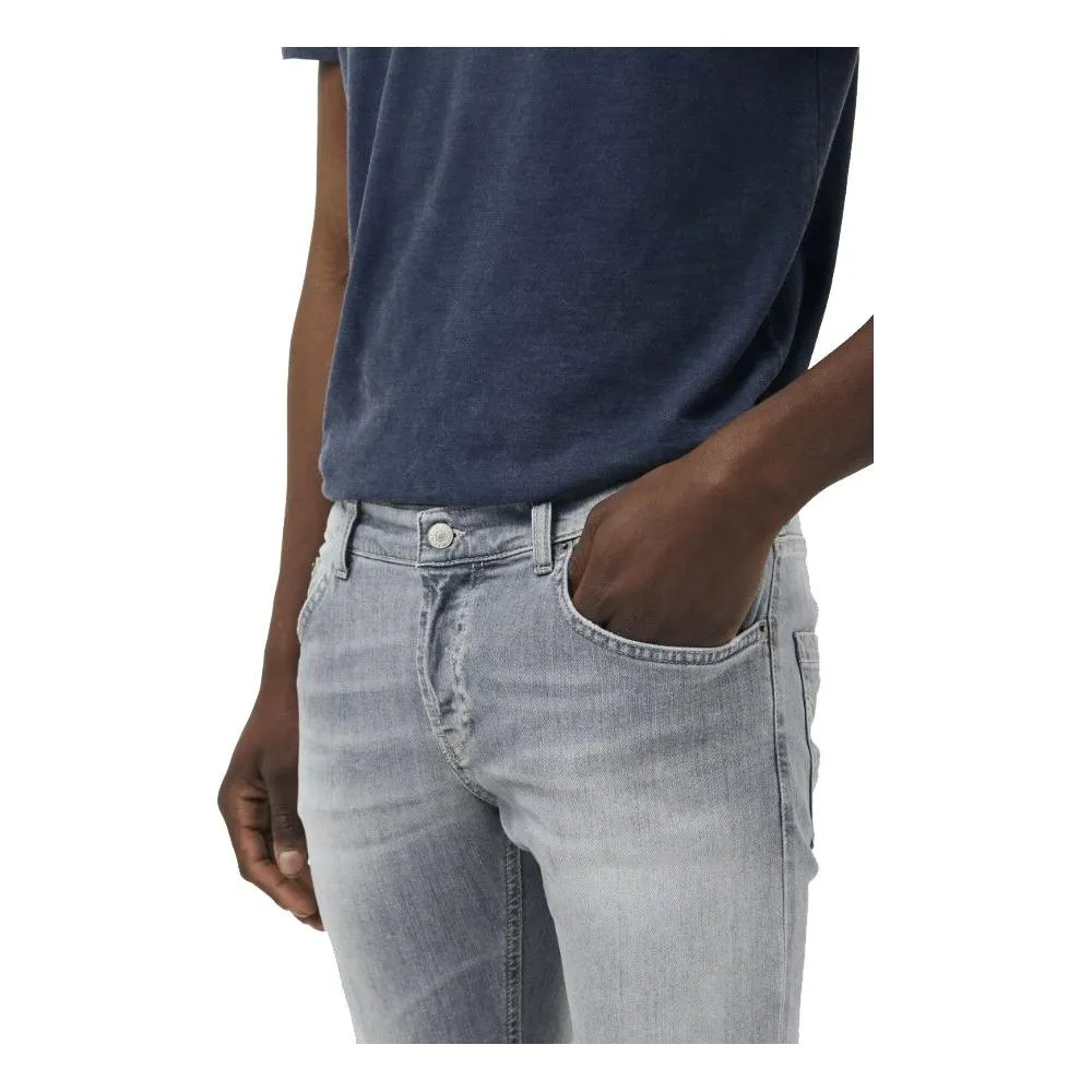 Dondup Elegant Grey Stretch Icon Jeans