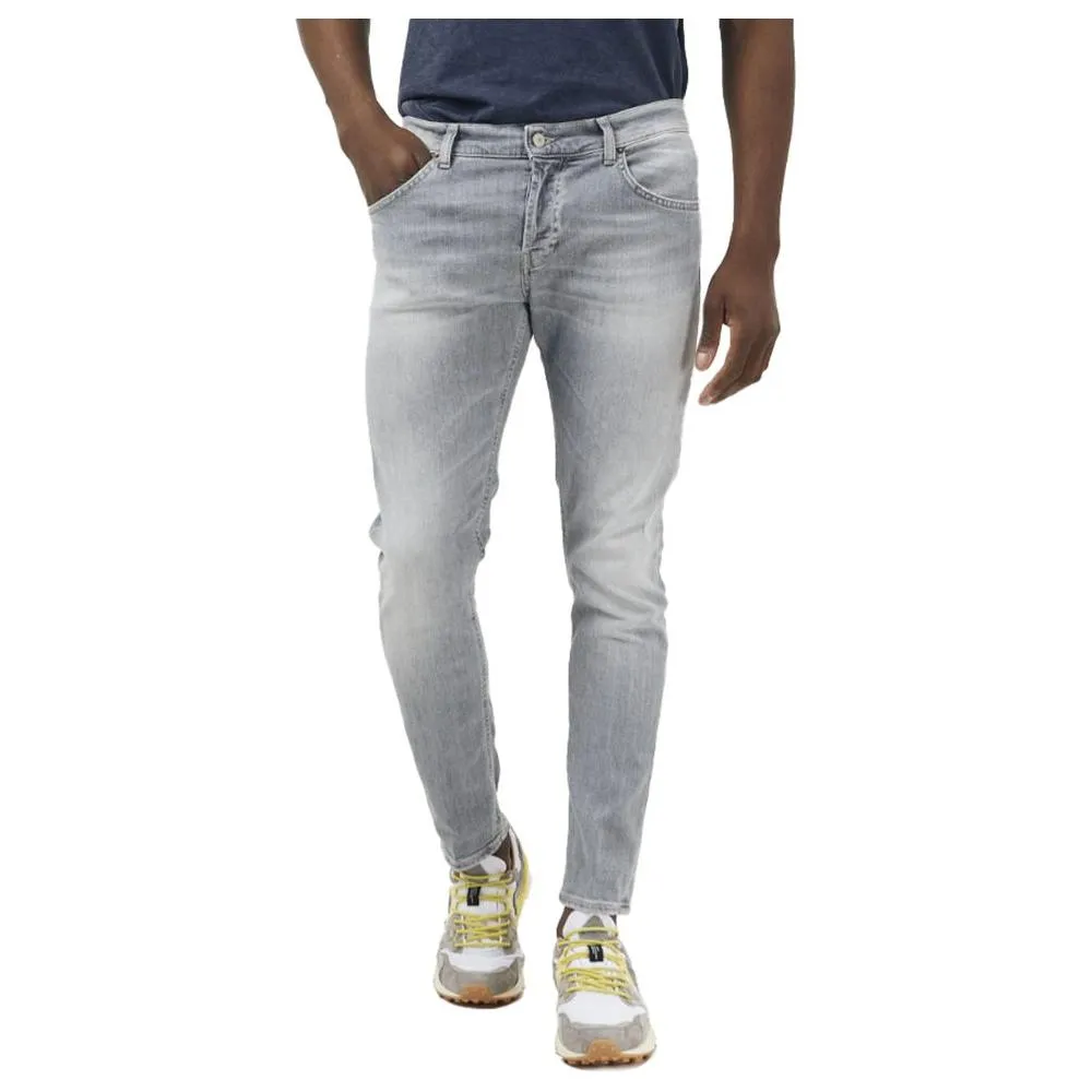 Dondup Elegant Grey Stretch Icon Jeans