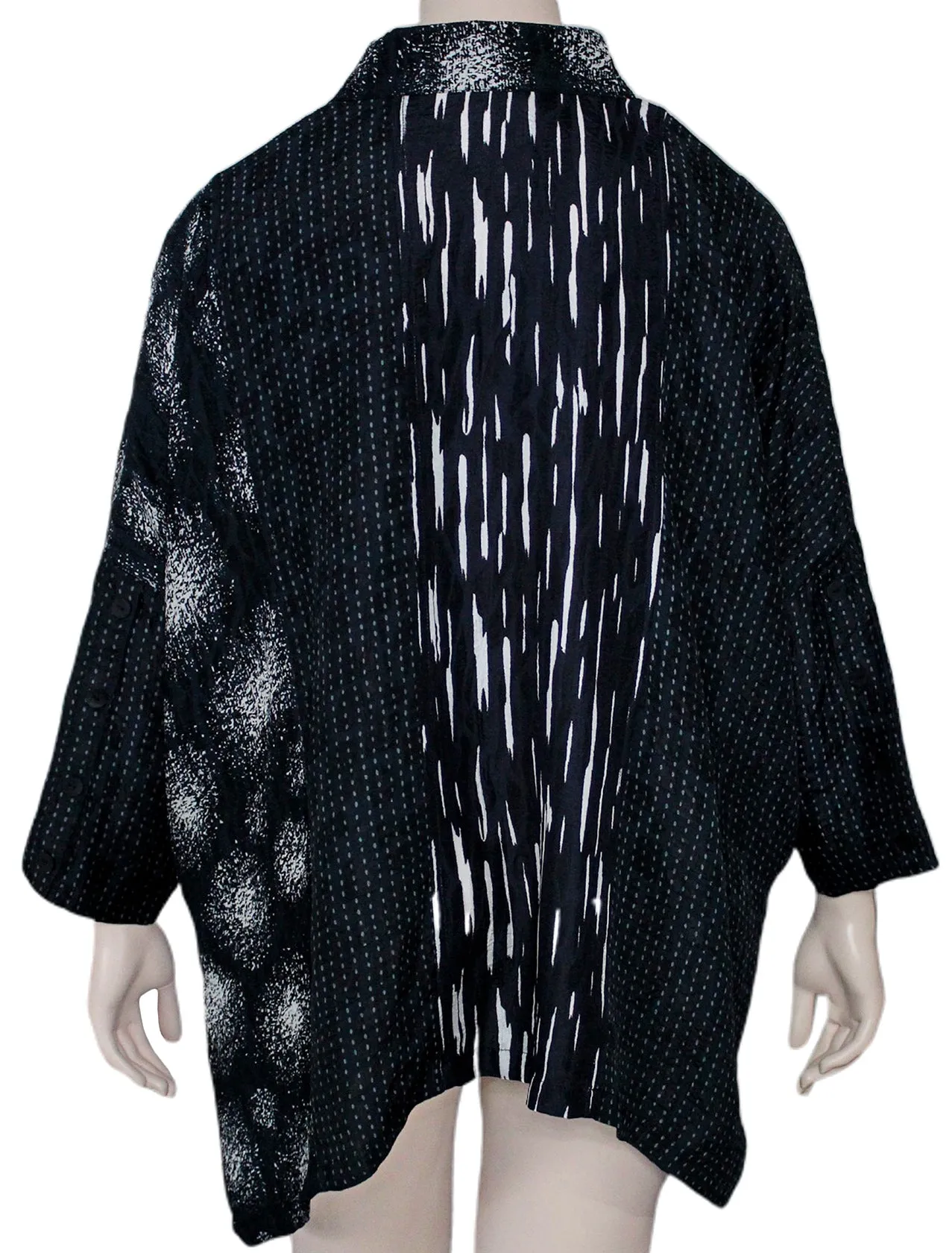 Dressori Paneled Cape Shirt