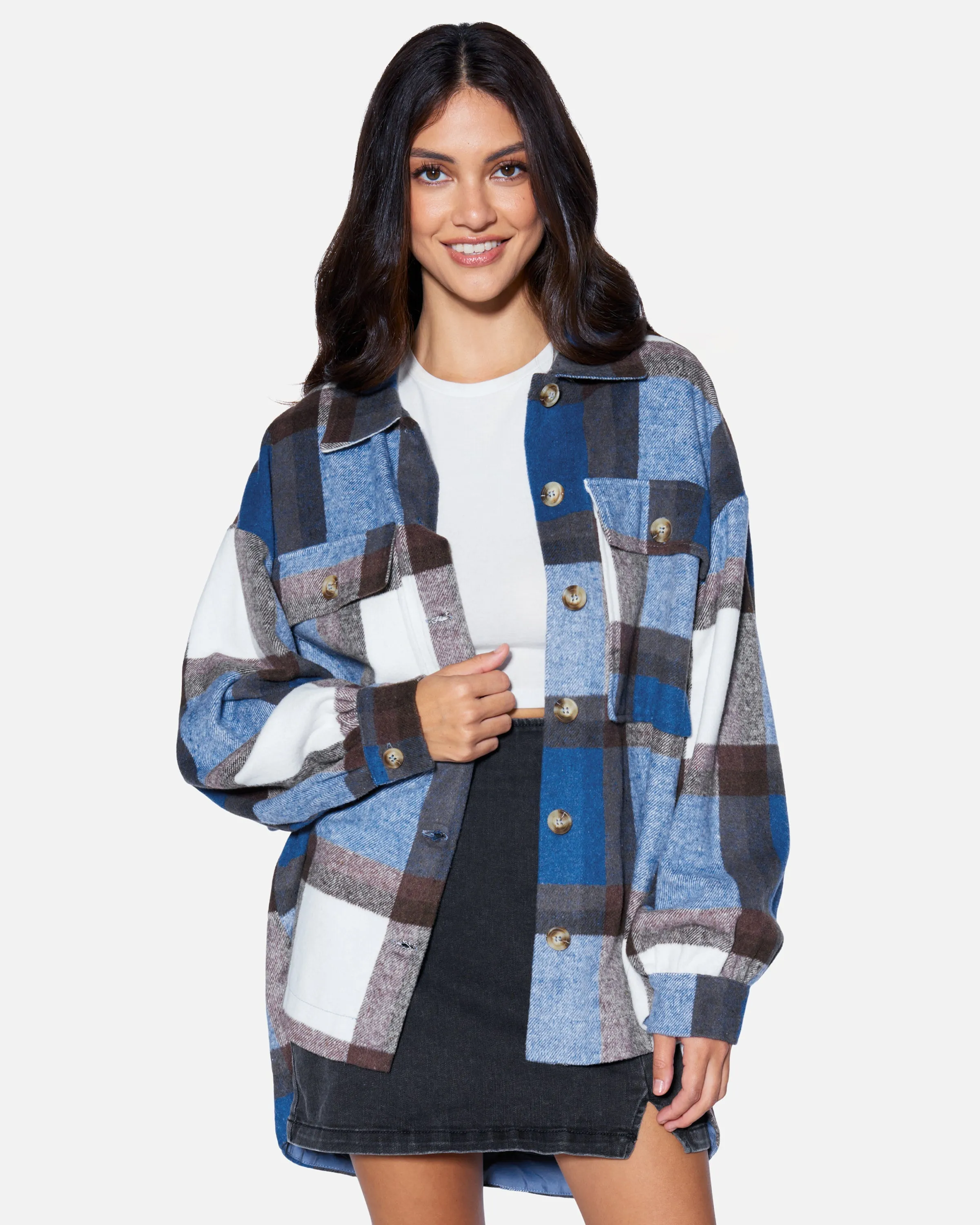 ESSENTIAL PLAID JACKET