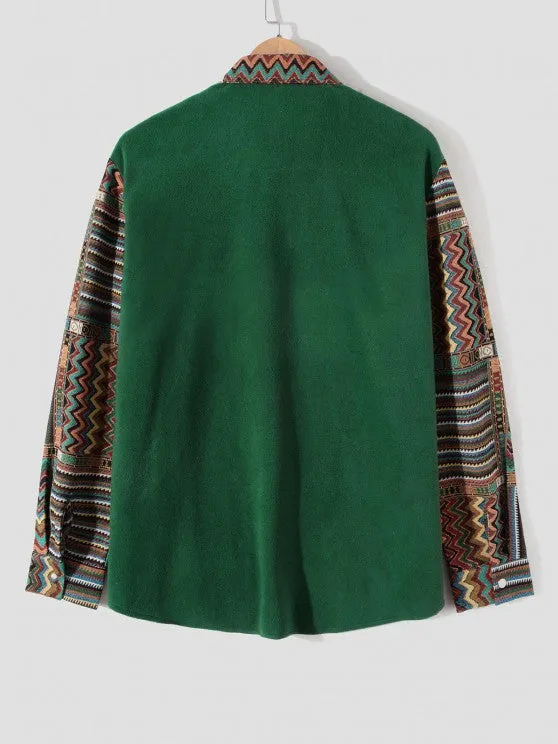 Ethnic Aztec Print Fleece Set