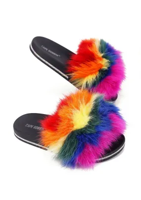 Fever Dream Faux Fur Sandals