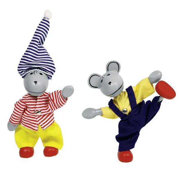 Flexible puppets - Mouse Wardrobe, Lia & Luca