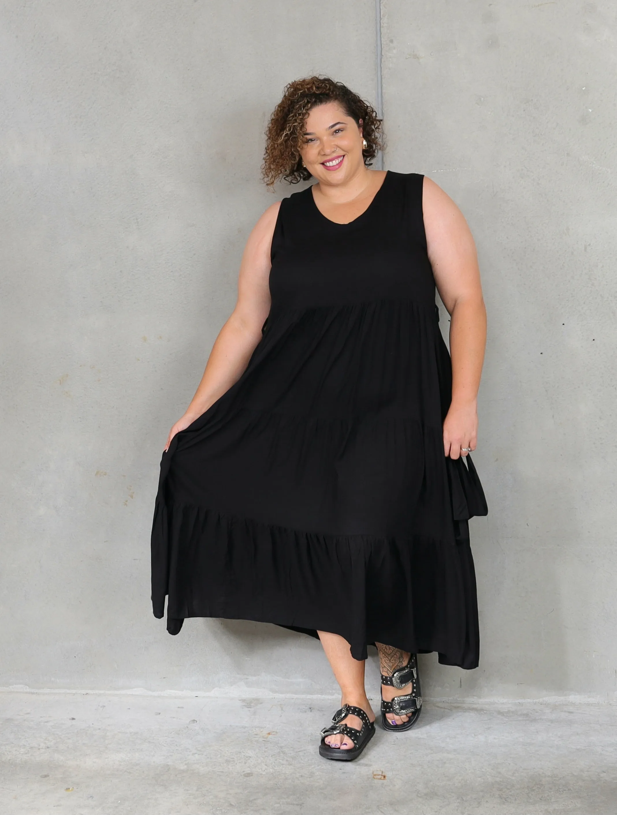 Flossie Maxi Dress - Black