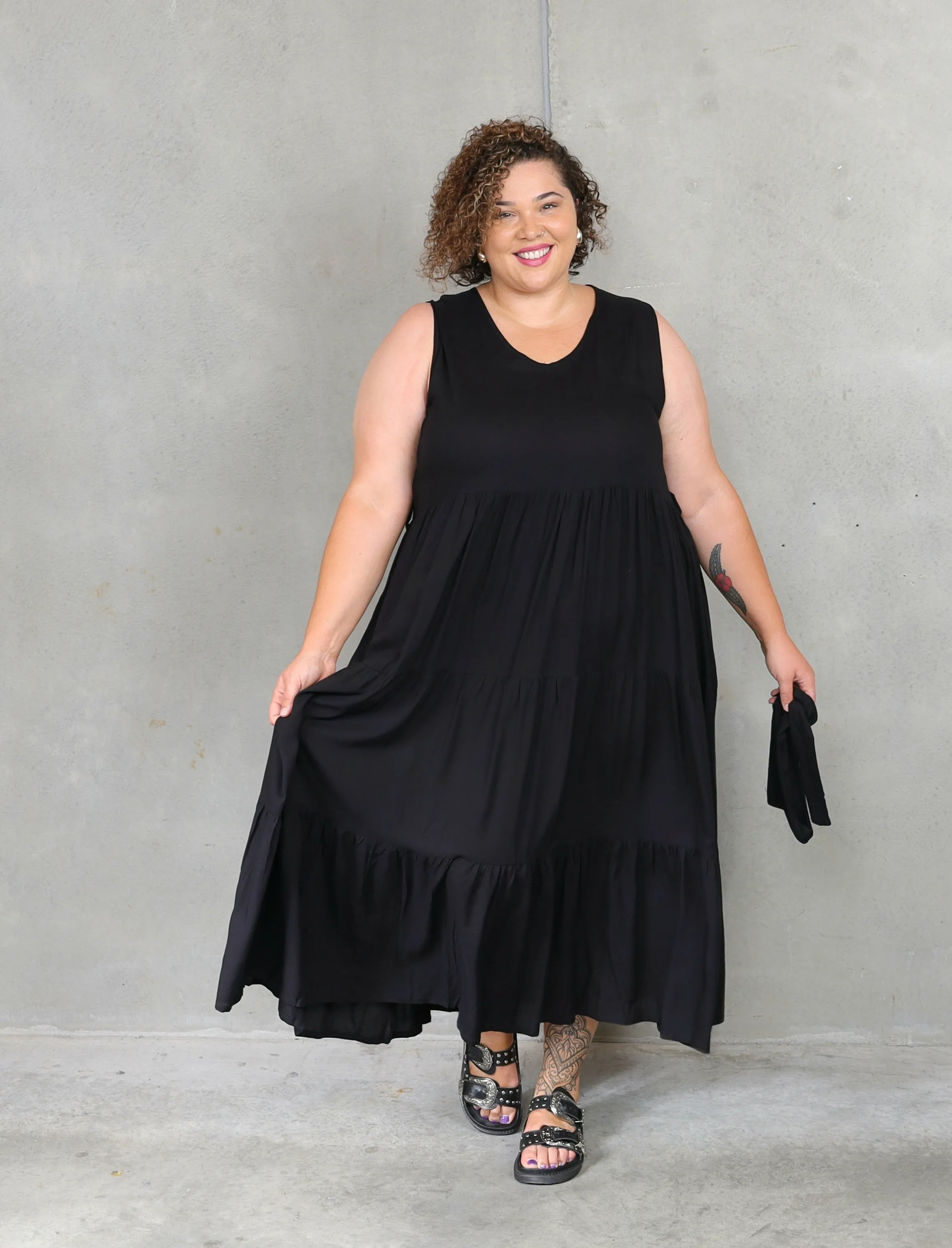 Flossie Maxi Dress - Black