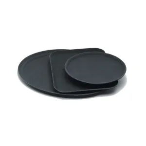 Gengrip 15'' X 20" Rect. Non-Slip Tray Black