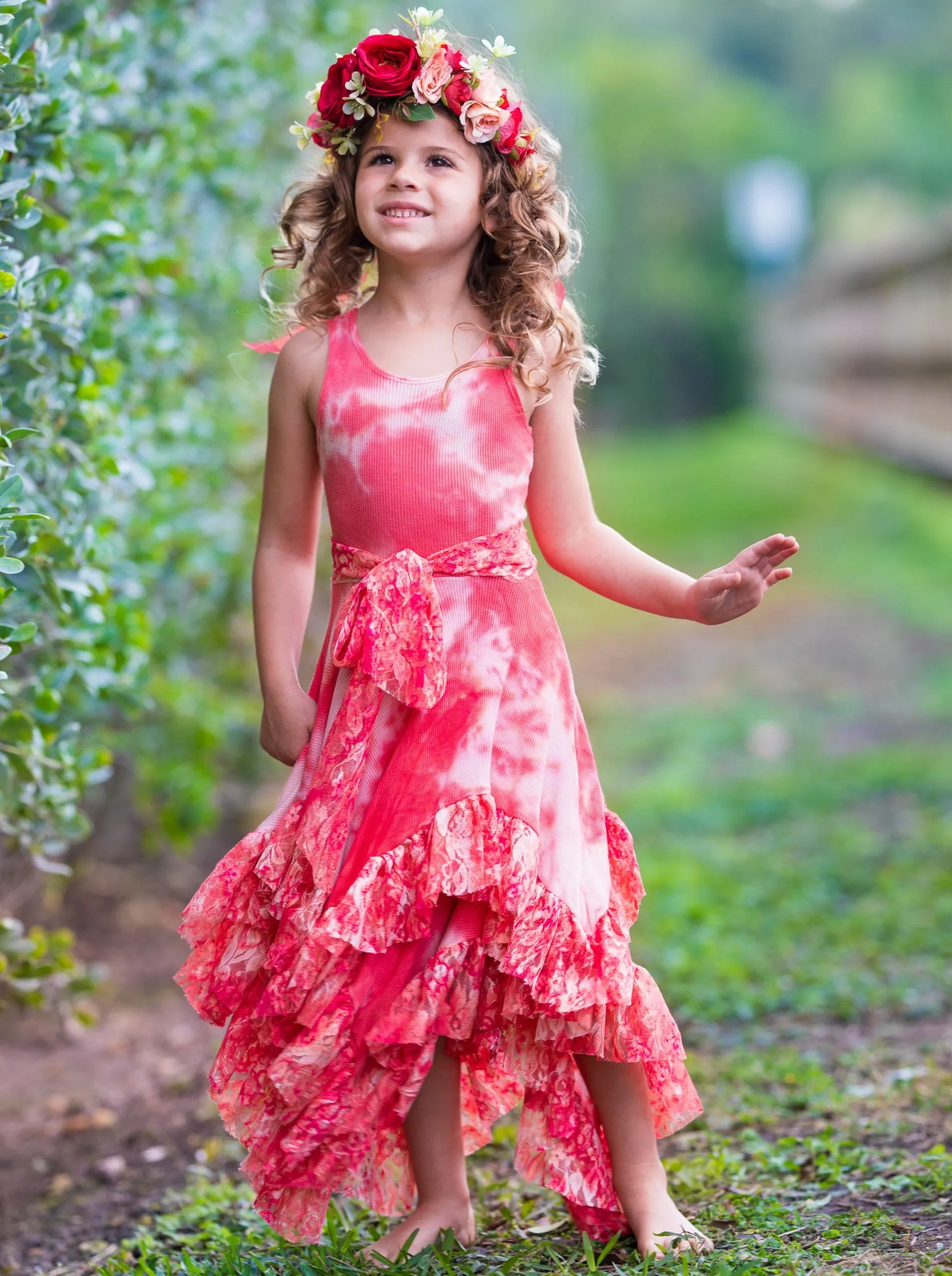 Girls Boho Handkerchief Dress