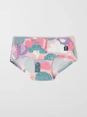 Girls Forest Hipster Briefs