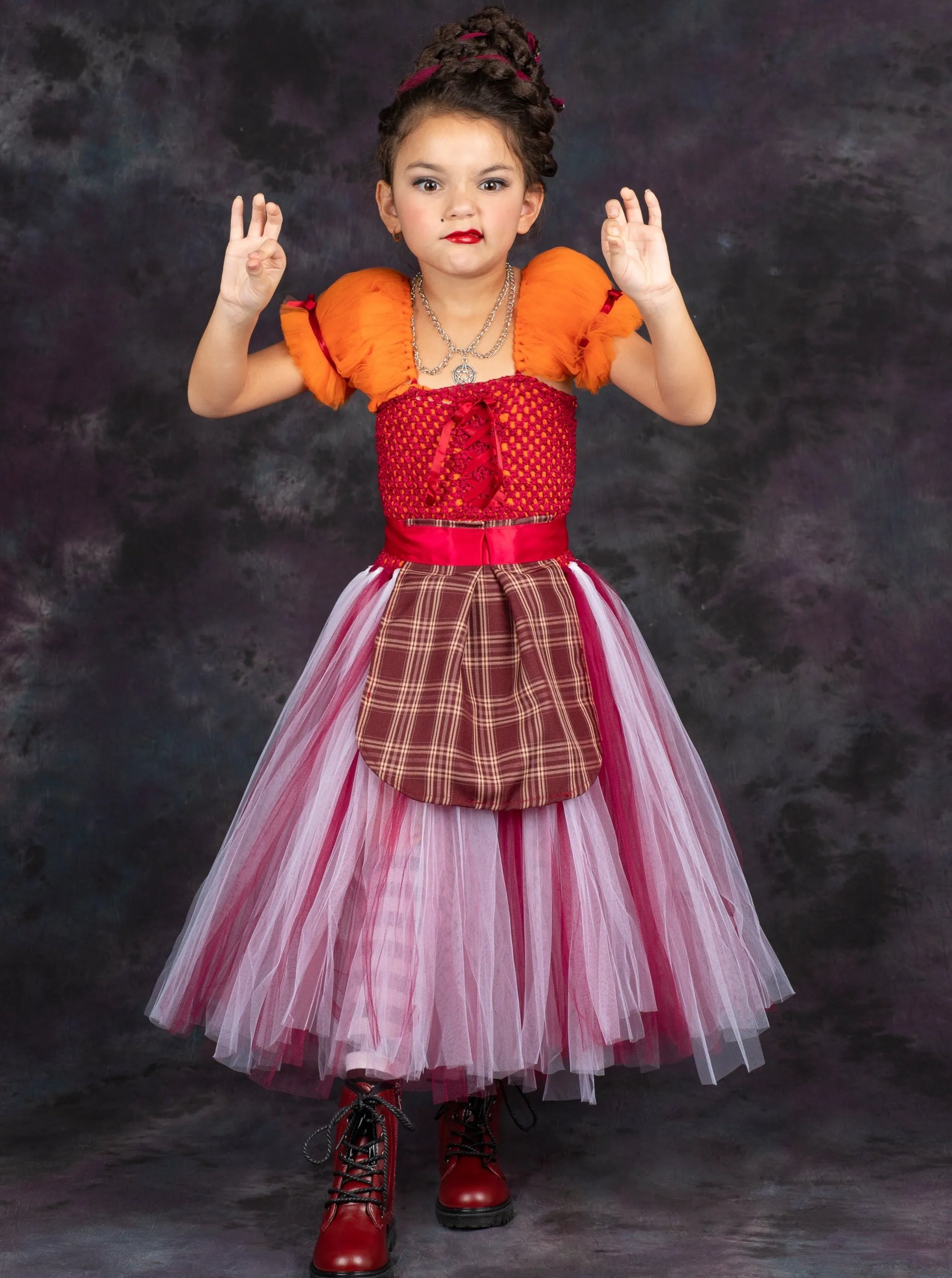 Girls Hocus Pocus Mary Sanderson Inspired Costume Dress