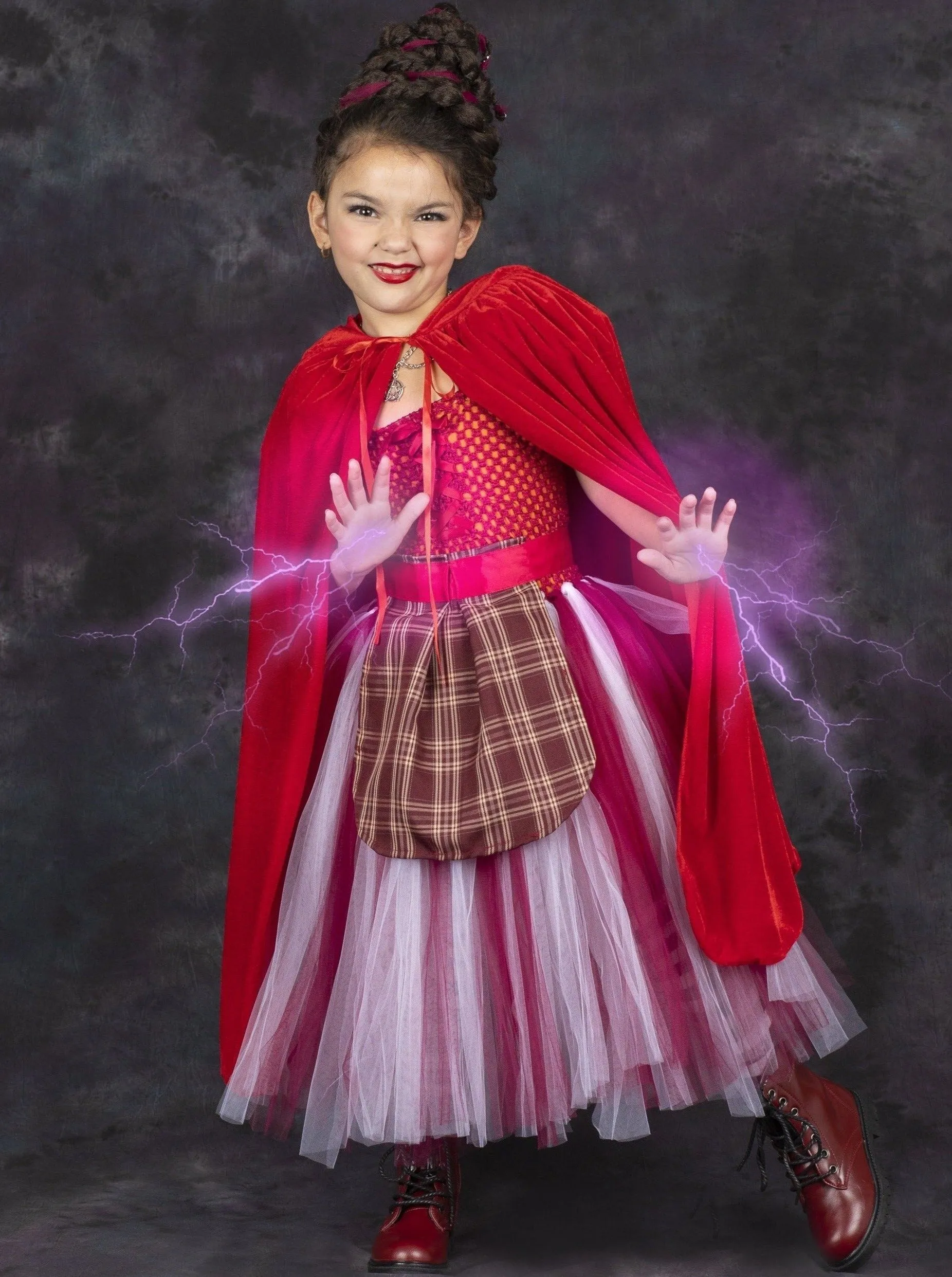 Girls Mary Sanderson Witch Tutu Costume Dress