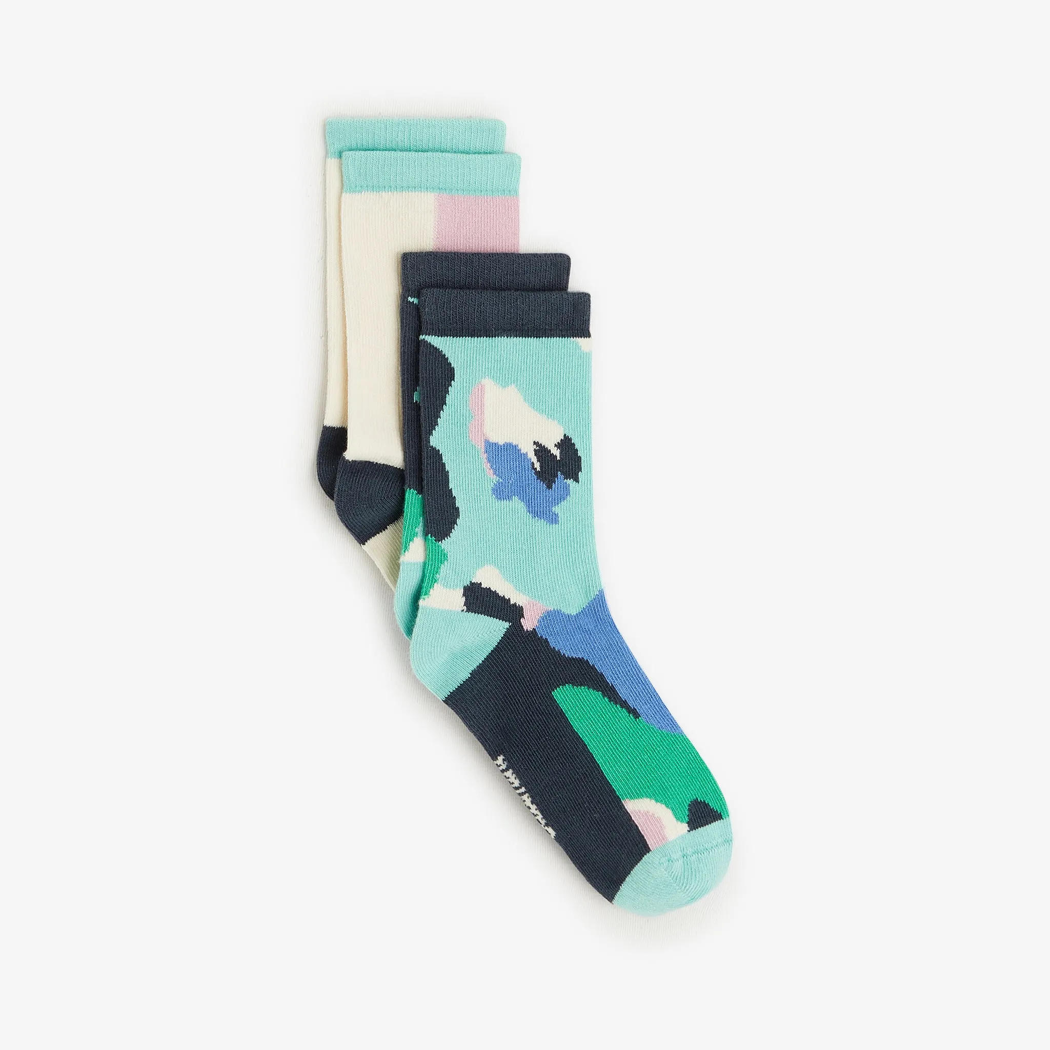 Girls' off white pack of socks