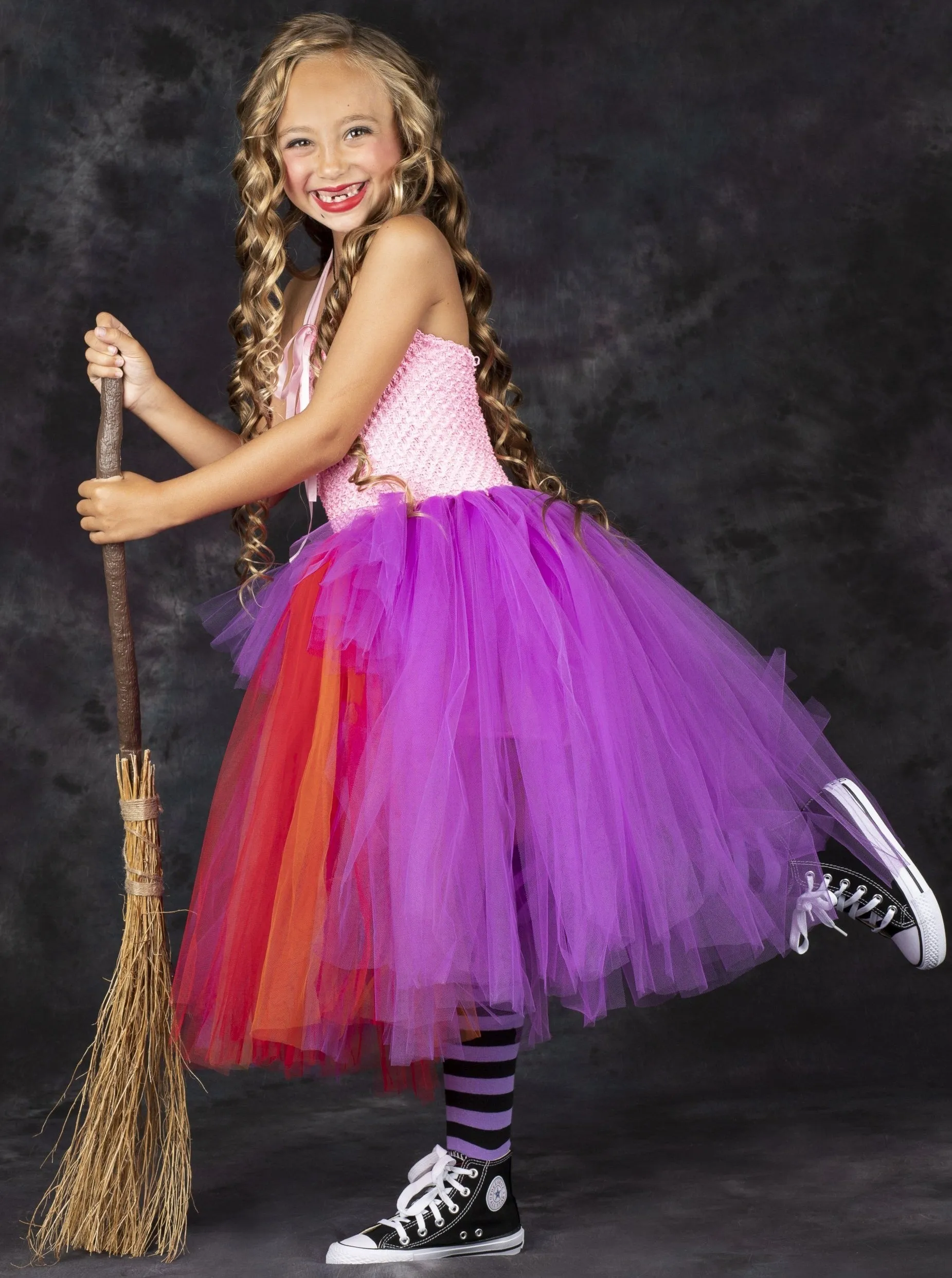 Girls Sarah Witch Tutu Costume Dress