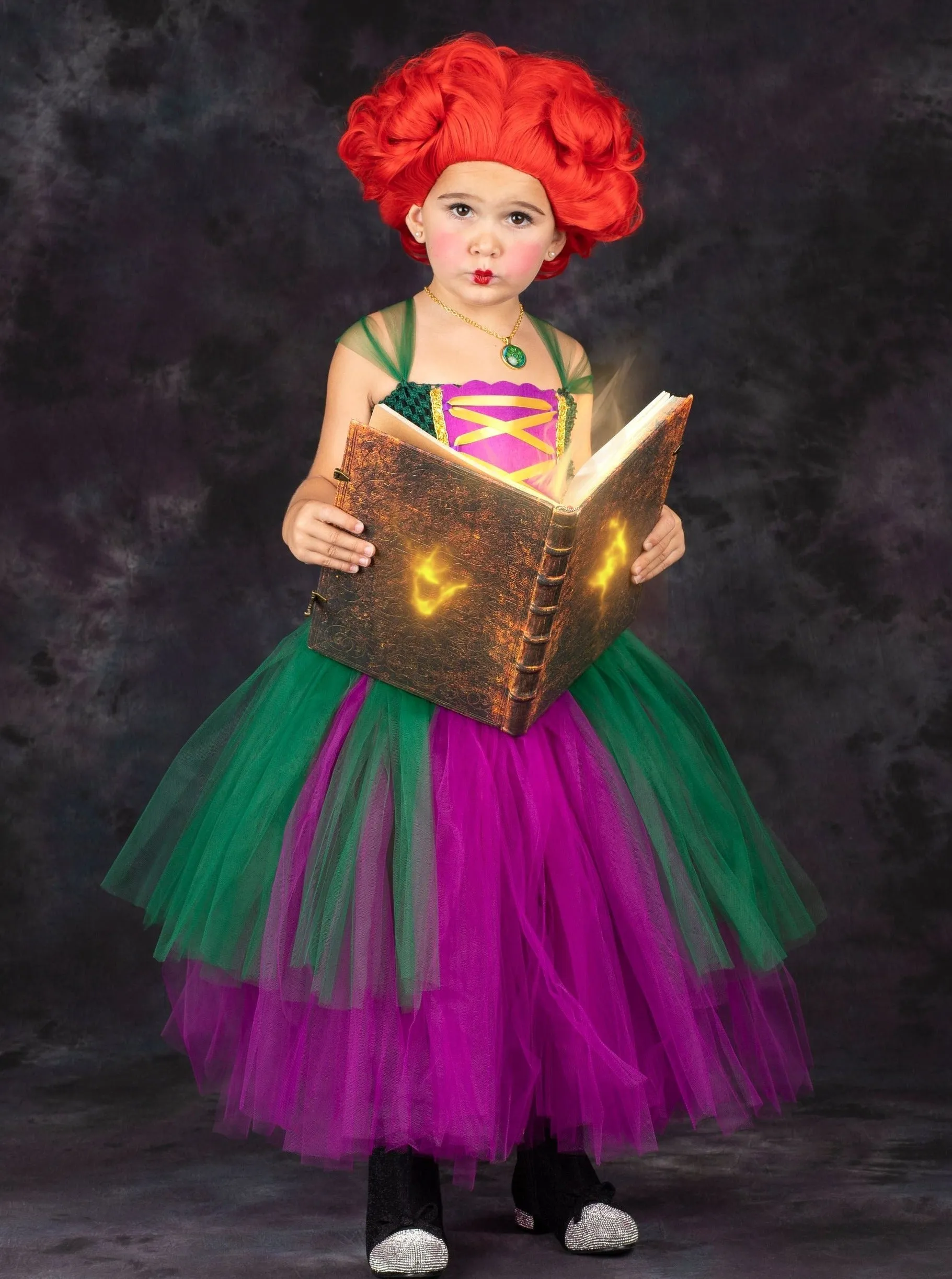 Girls Winifred Sanderson Witch Tutu Costume Dress